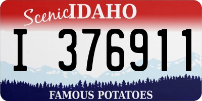 ID license plate I376911