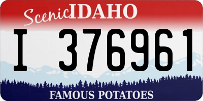 ID license plate I376961