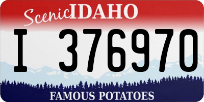 ID license plate I376970