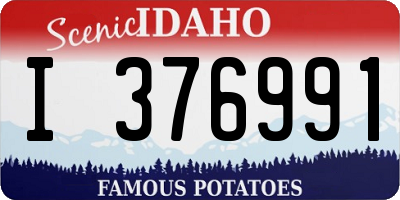 ID license plate I376991