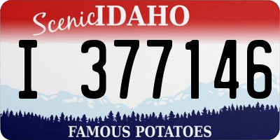 ID license plate I377146