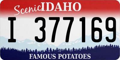 ID license plate I377169