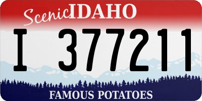 ID license plate I377211