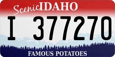 ID license plate I377270