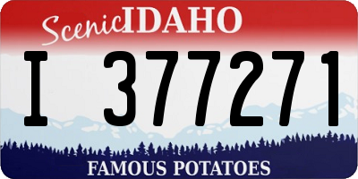 ID license plate I377271