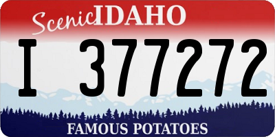 ID license plate I377272