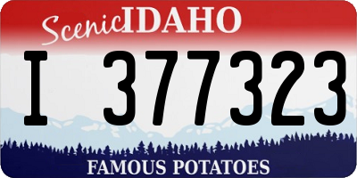 ID license plate I377323