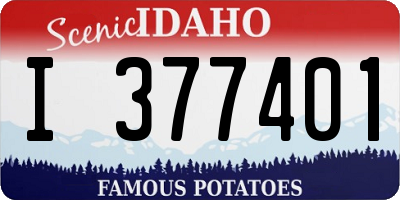 ID license plate I377401