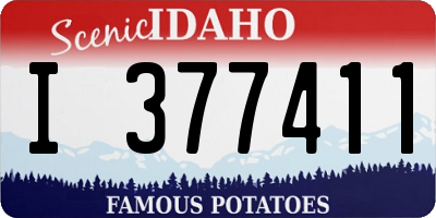 ID license plate I377411
