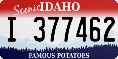ID license plate I377462