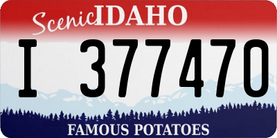 ID license plate I377470