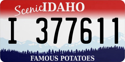 ID license plate I377611