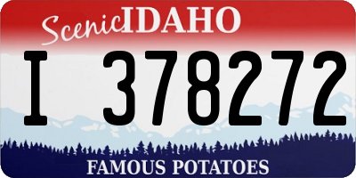 ID license plate I378272