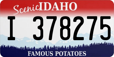 ID license plate I378275