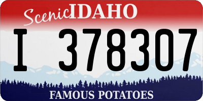 ID license plate I378307