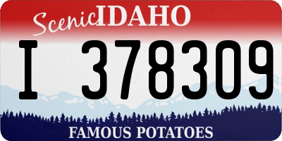 ID license plate I378309