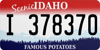 ID license plate I378370