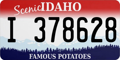 ID license plate I378628