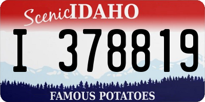 ID license plate I378819