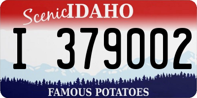 ID license plate I379002