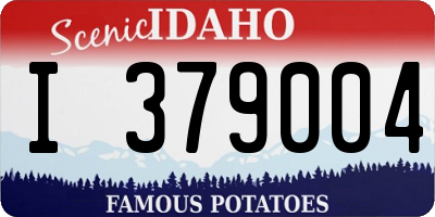 ID license plate I379004