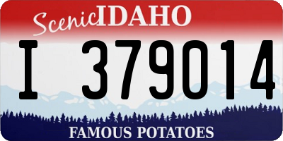 ID license plate I379014