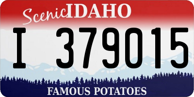 ID license plate I379015