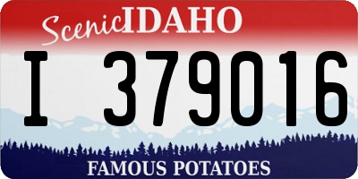 ID license plate I379016