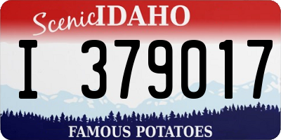 ID license plate I379017