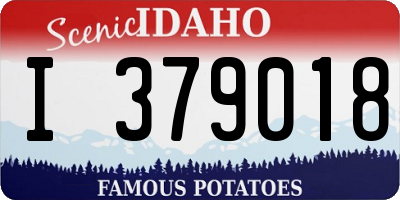 ID license plate I379018