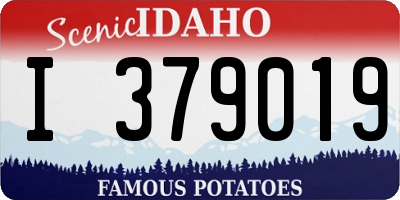 ID license plate I379019