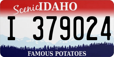 ID license plate I379024