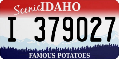 ID license plate I379027