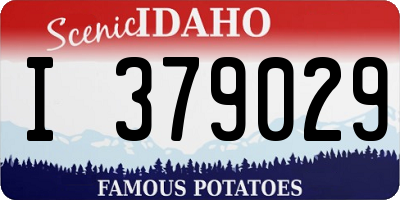ID license plate I379029