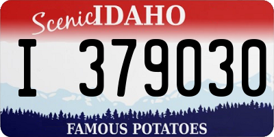 ID license plate I379030