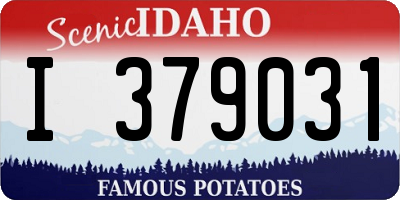 ID license plate I379031
