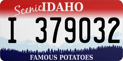 ID license plate I379032