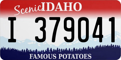 ID license plate I379041