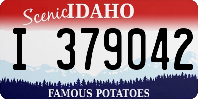 ID license plate I379042