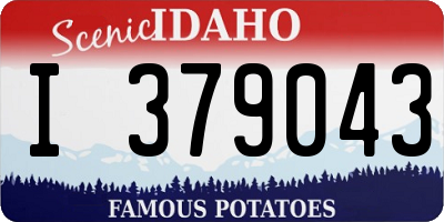 ID license plate I379043