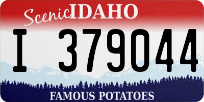 ID license plate I379044