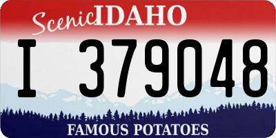ID license plate I379048