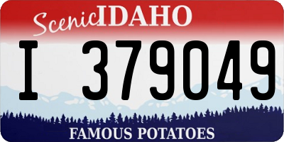 ID license plate I379049