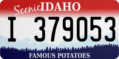 ID license plate I379053