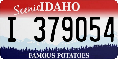 ID license plate I379054