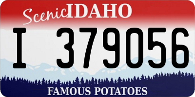 ID license plate I379056