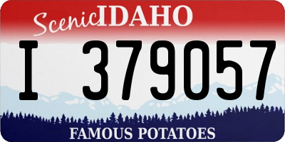 ID license plate I379057
