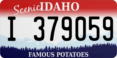 ID license plate I379059