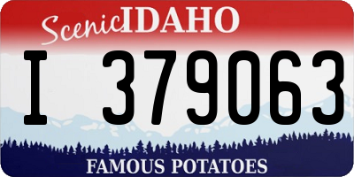 ID license plate I379063