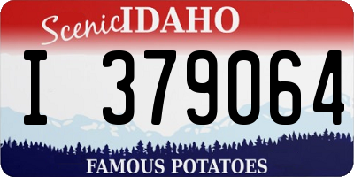 ID license plate I379064